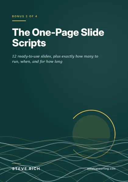 "The One-Page Slide Scripts" -